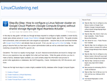 Tablet Screenshot of linuxclustering.net